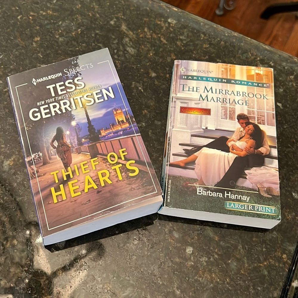 Lot of 2 Harlequin Romance Paperback Novels EUC